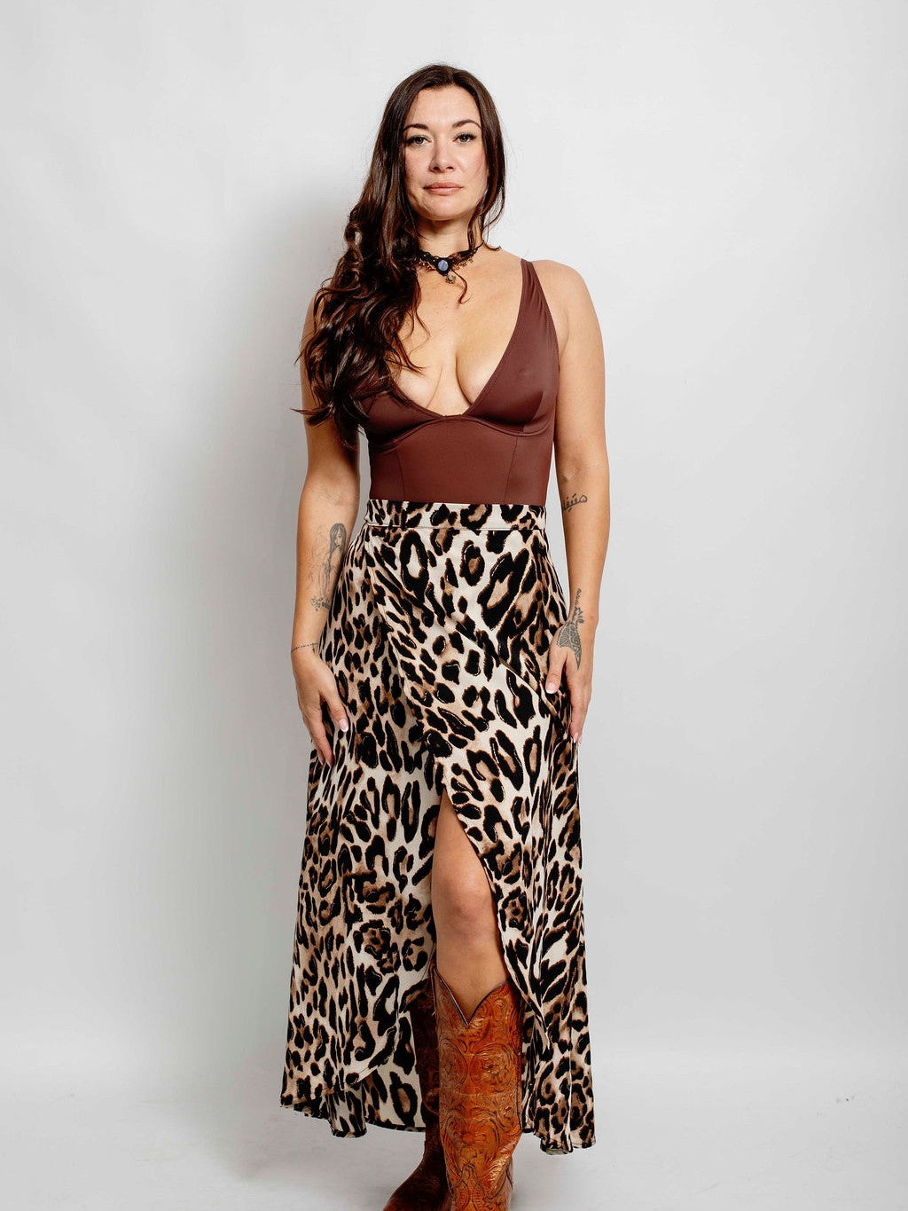 Leopard Wrap Skirt
