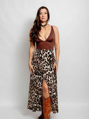 Leopard Wrap Skirt