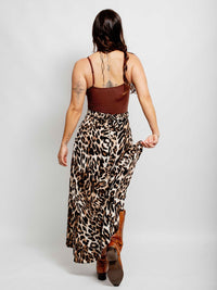 Leopard Wrap Skirt