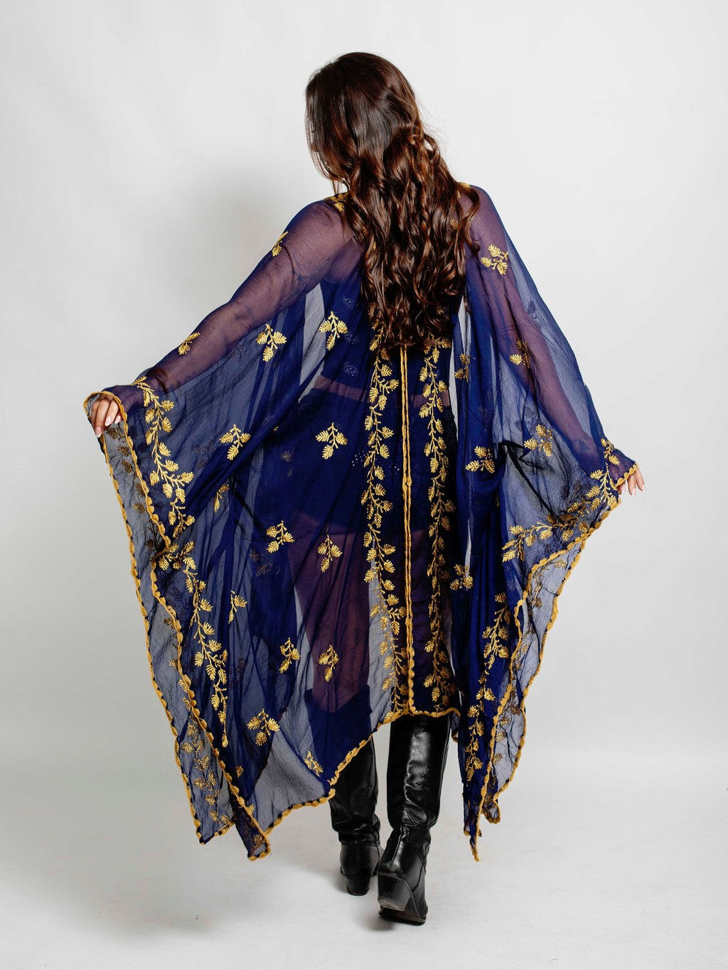 Navy Ruhi Kimono