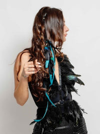 Sia Feather Hair Clip