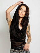 Black Lace Hood