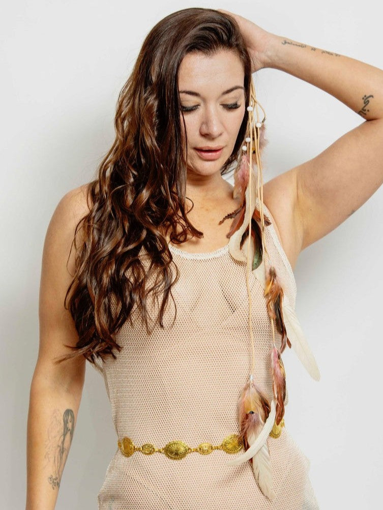 Macaw Feather Hair Clip