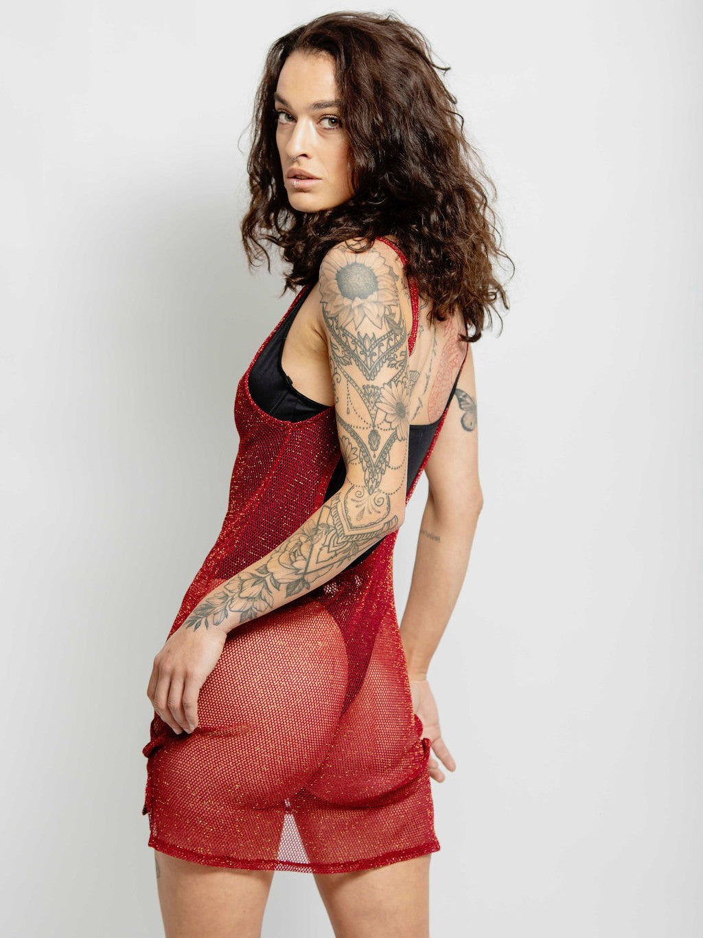 Red Wolfkop Dress