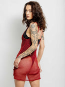 Red Wolfkop Dress