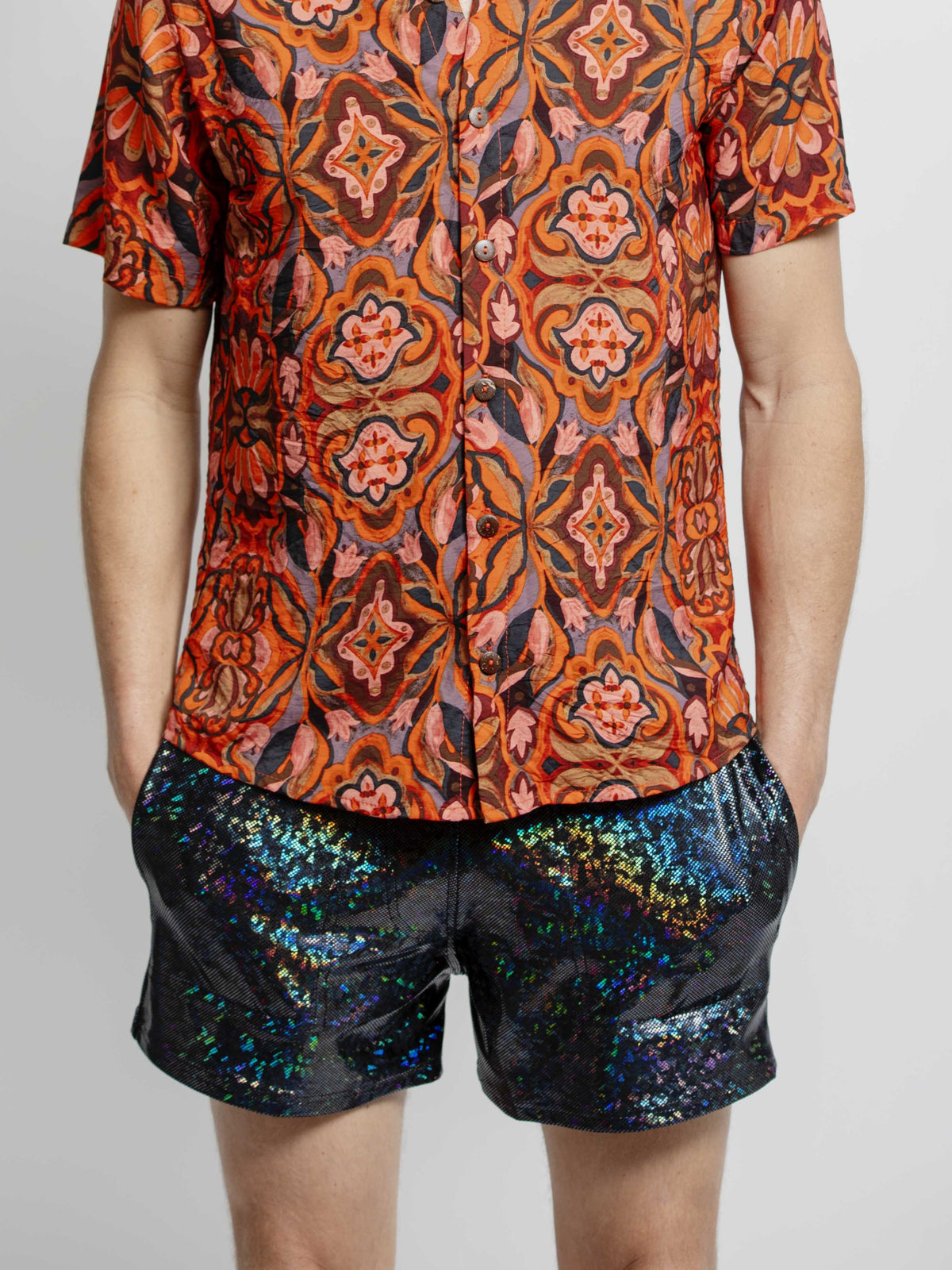Oil Holographic Shorts