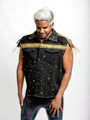 Gold Pope Denim vest
