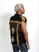 Gold Pope Denim vest