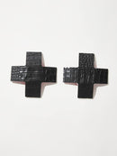 Black Leather Cross Pasties