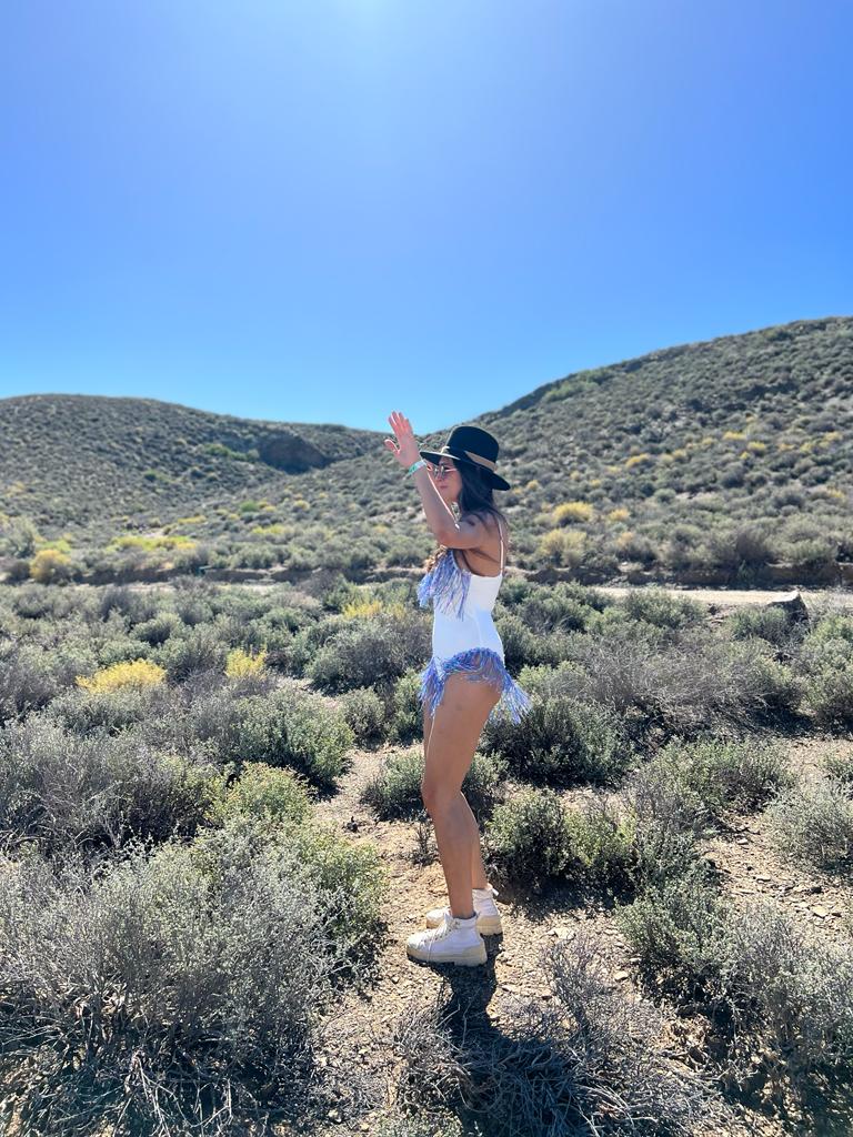 Multi White Shimmy Bodysuit