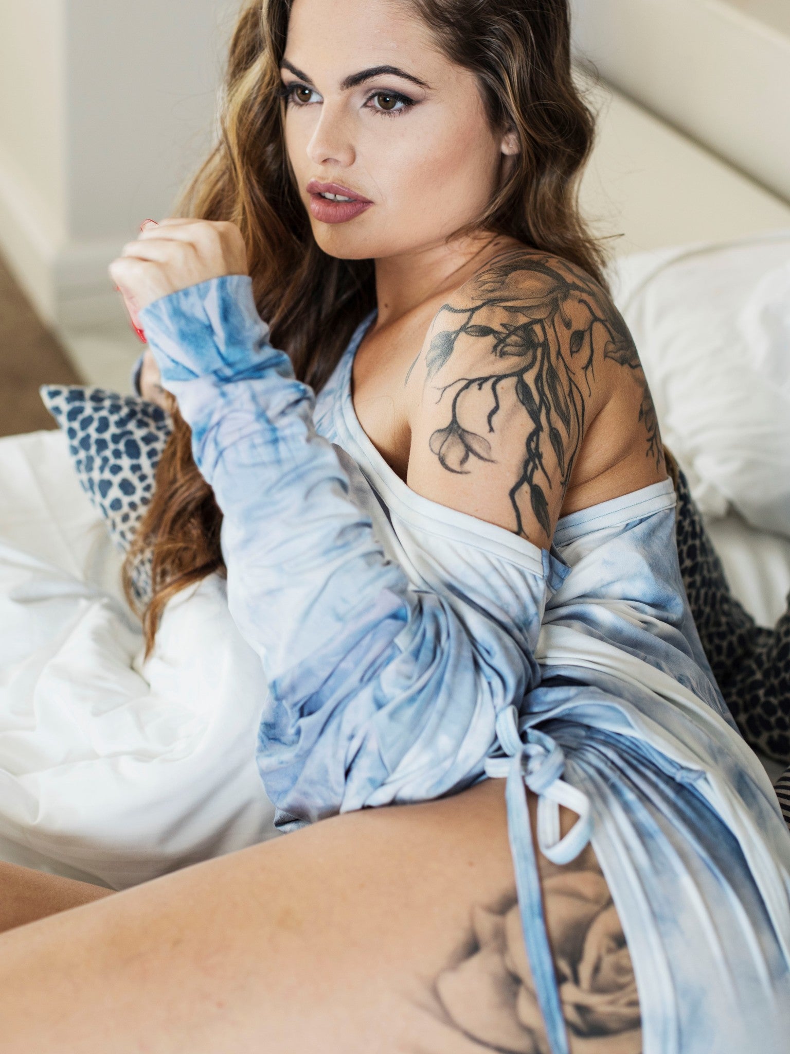 Blue Ophelia Draw String Shorts